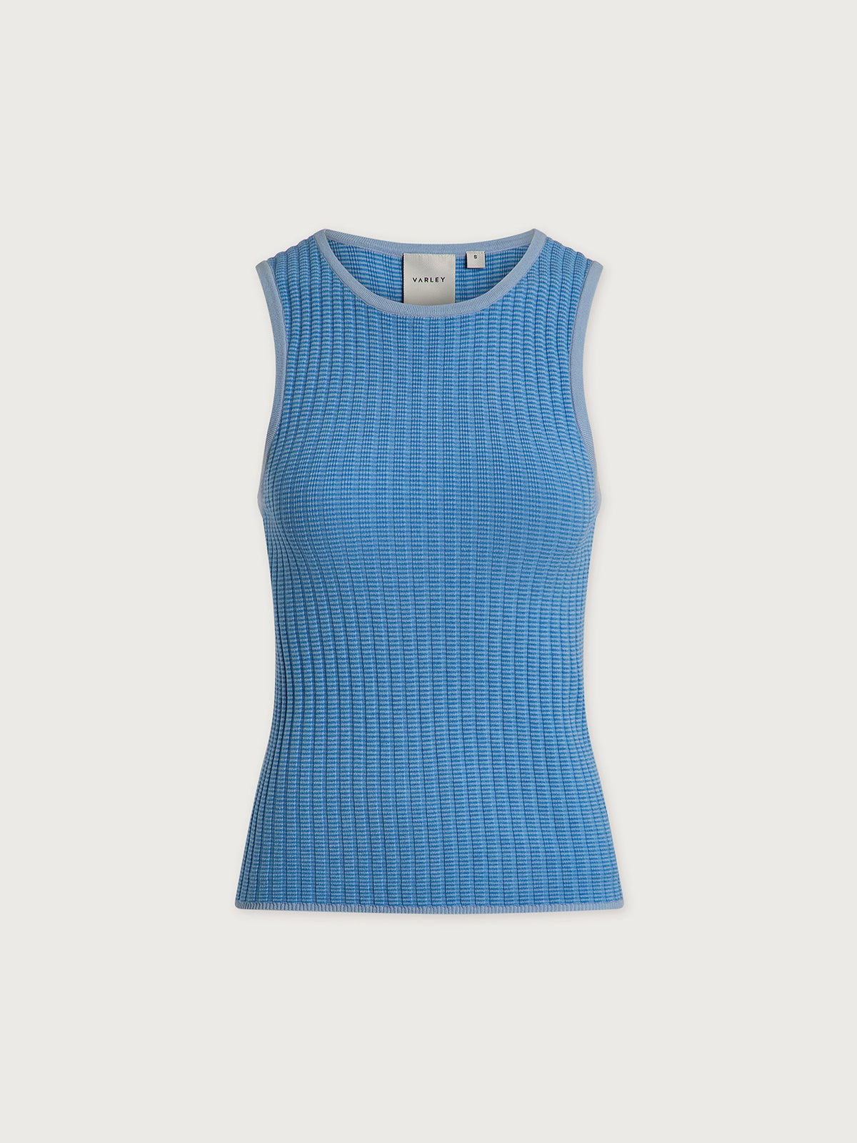 Hanson Rib Knit Tank Top Mist Blue - Varley