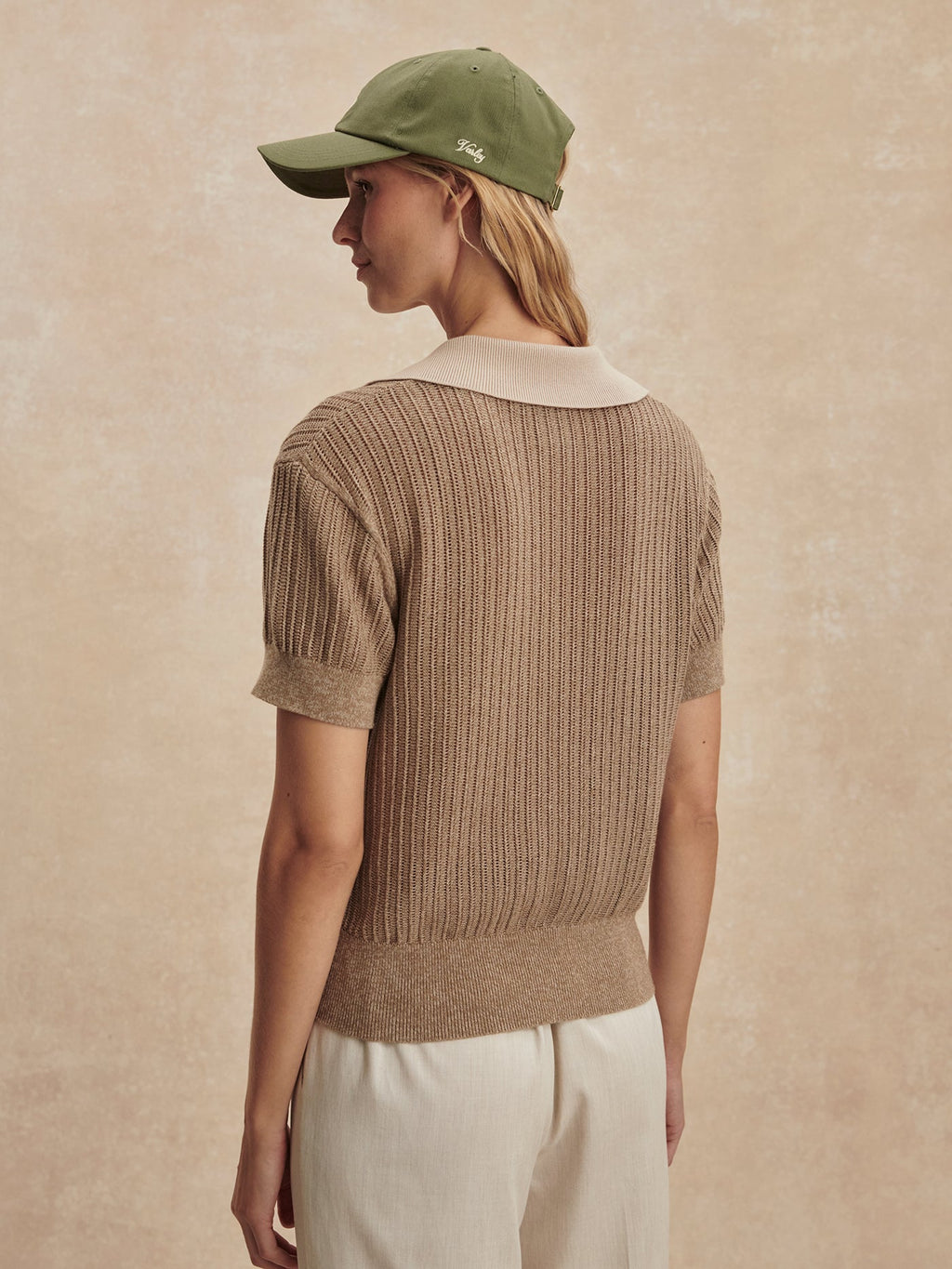 Perrine Knit Polo Shirt Sepia Twist - Varley