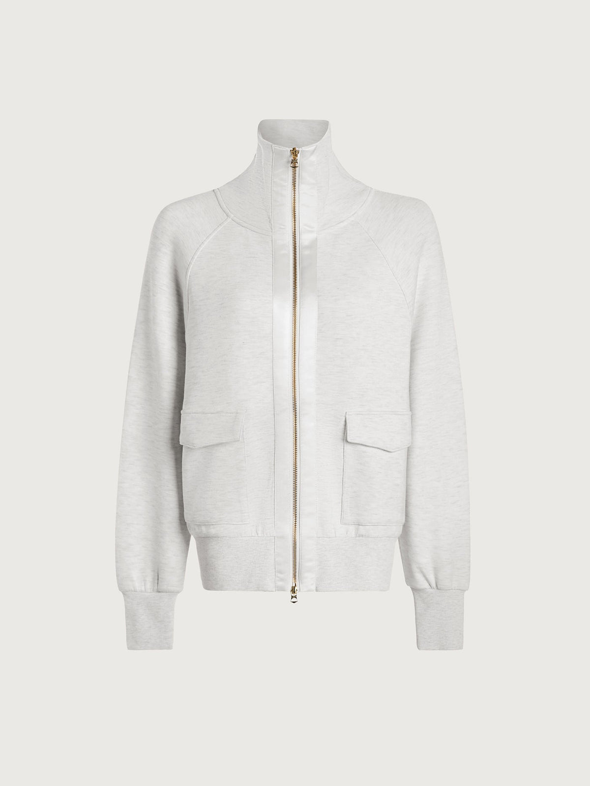 Roxbury Zip-Through Sweat | Varley Us Ivory Marl - Varley