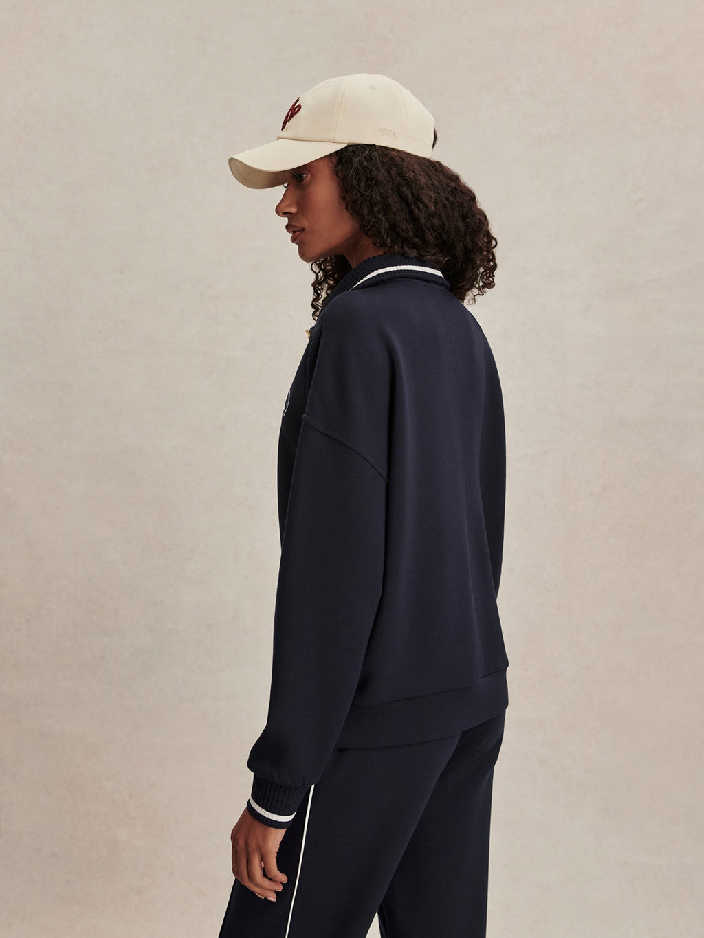 Bertie Half Zip Sweat Navy - Varley