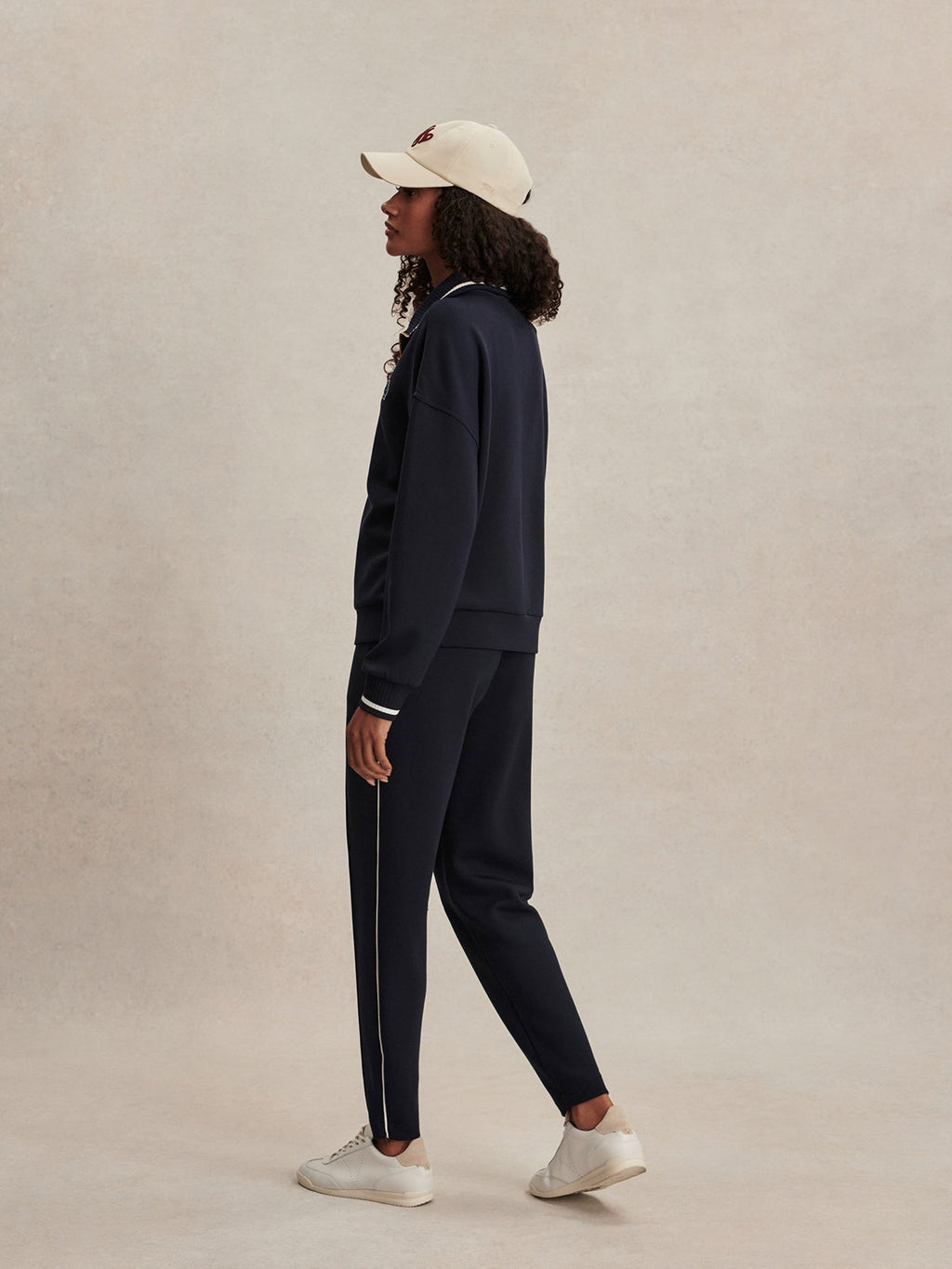 Bertie Half Zip Sweat Navy - Varley