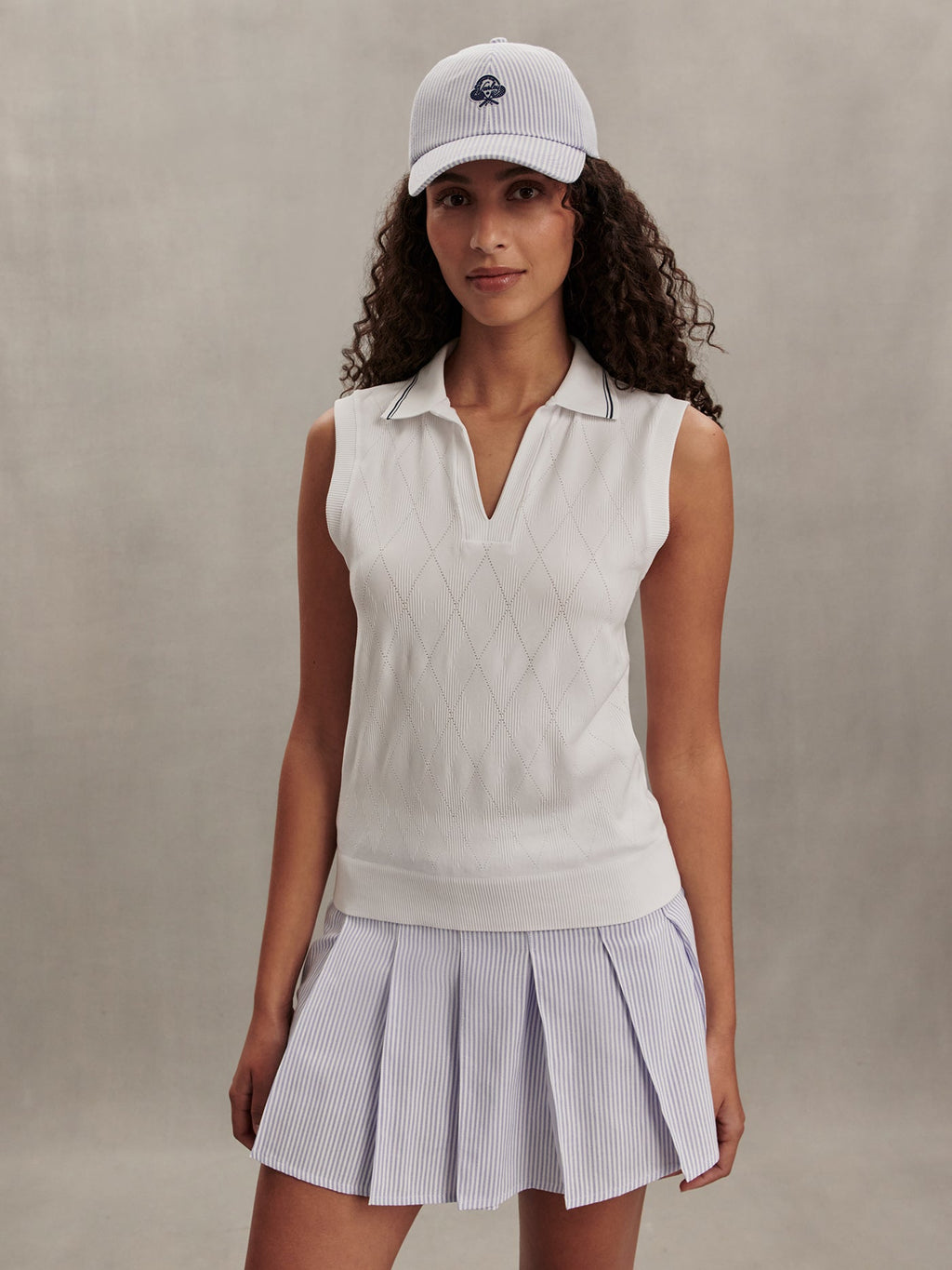 Marit Seamless Polo Shirt White - Varley
