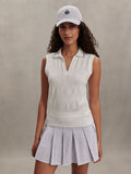 Marit Seamless Polo Shirt White - Varley
