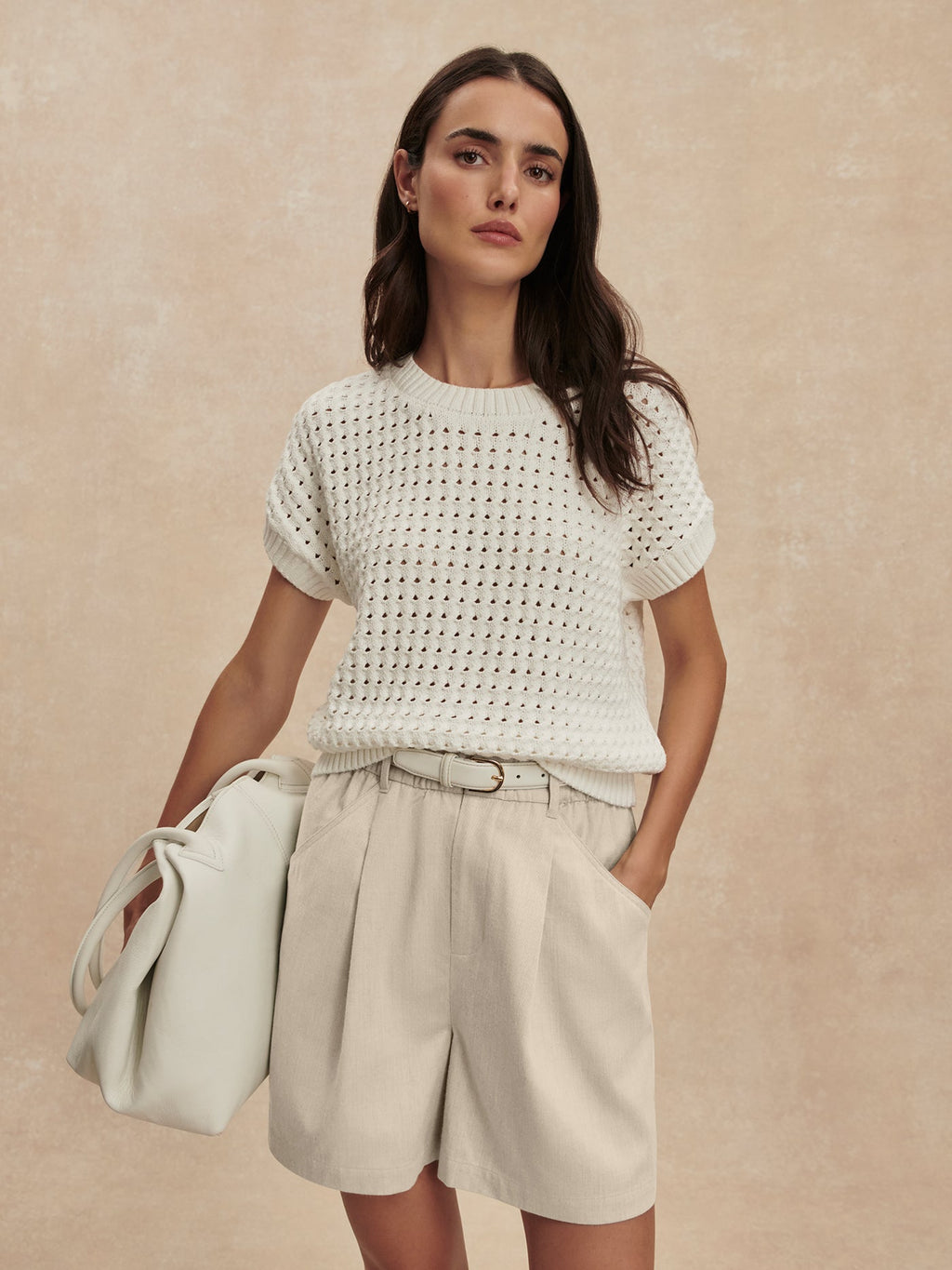 Denny Knit Top Snow White - Varley