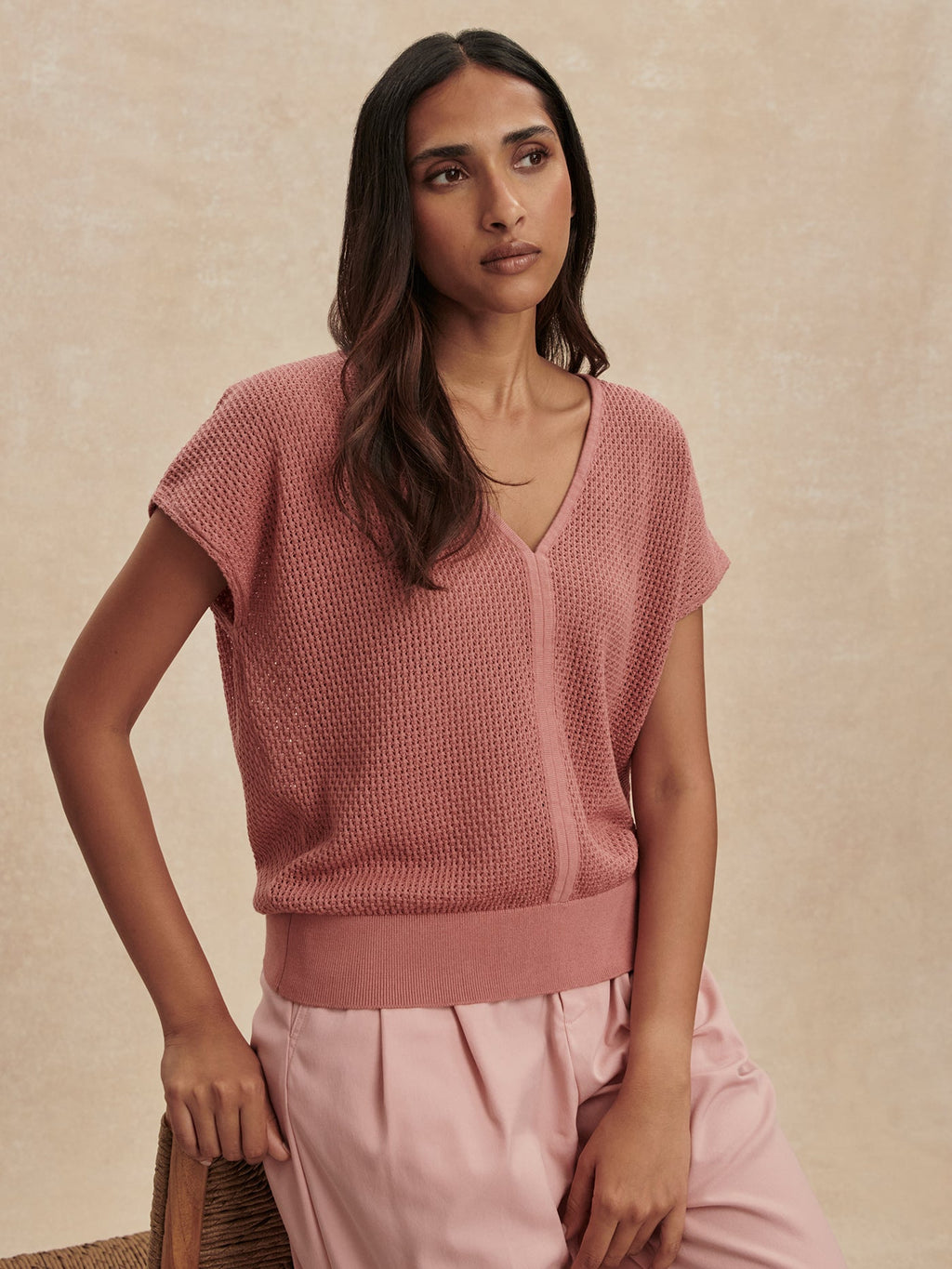 Ashford Knit Top Ash Rose - Varley