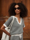 Dora Knit Top 2.0 Snow White/ Black - Varley