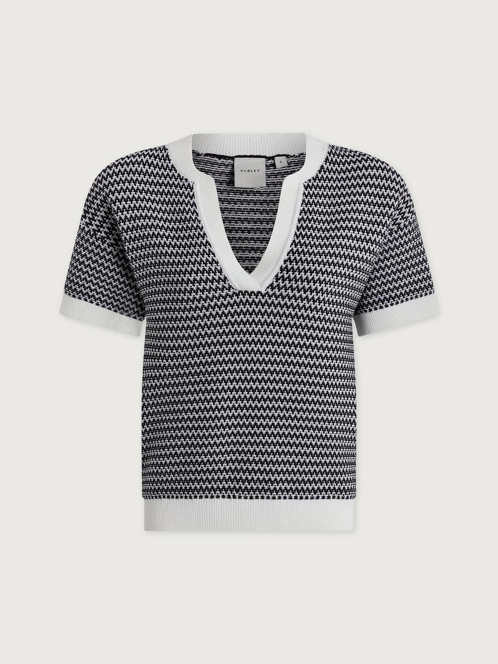 Dora Knit Top 2.0 Snow White/ Black - Varley