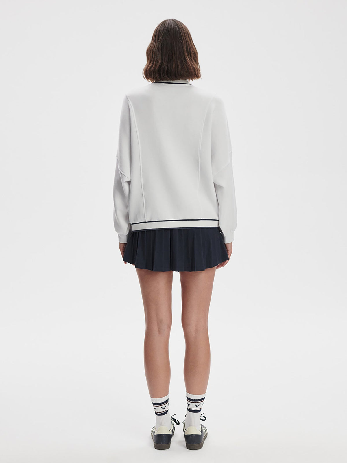 Decker Off-Court Cardigan | VARLEY US White - Varley