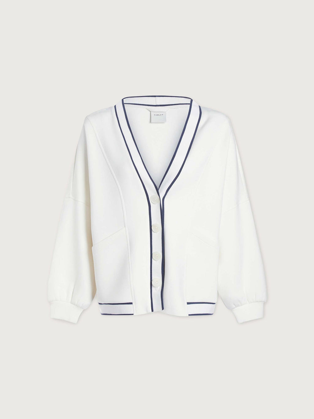 Decker Off-Court Cardigan | VARLEY US White - Varley