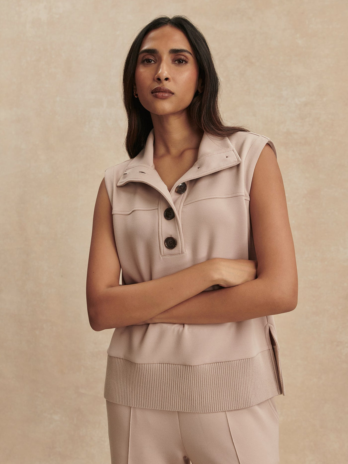 Conall Button Tank Mushroom - Varley