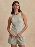 Marlene Fitted Tank Light Grey Marl - Varley