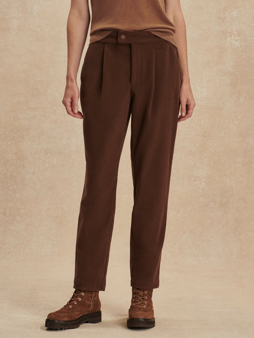 Nell Reg Tapered Leg 27 Dark Toffee - Varley