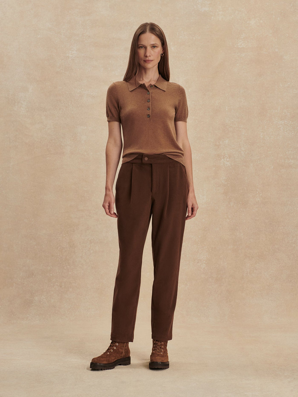 Nell Reg Tapered Leg 29 Dark Toffee - Varley