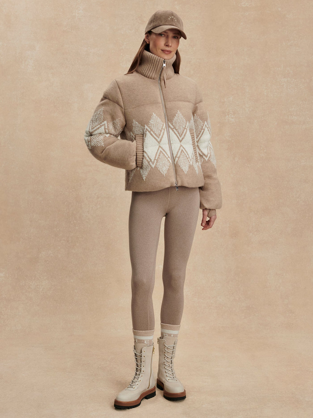 Belinda Knit Puffer Light Taupe - Varley