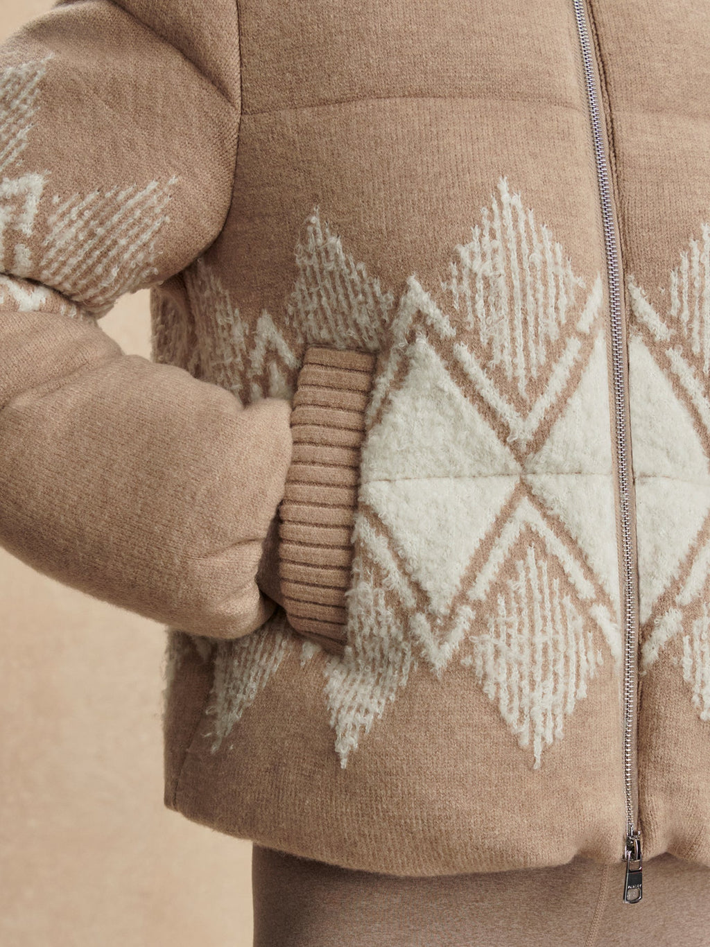 Belinda Knit Puffer Light Taupe - Varley