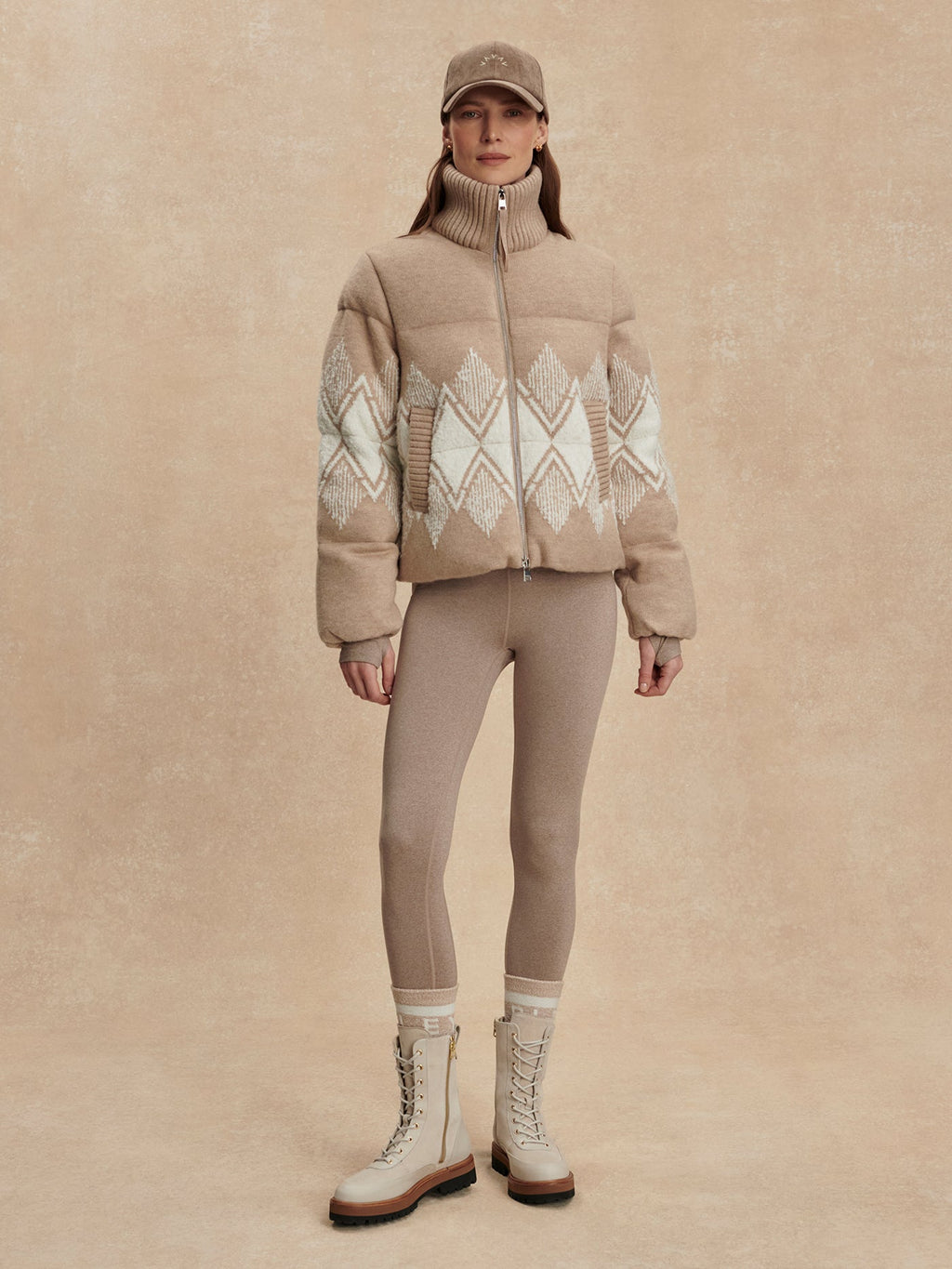 Belinda Knit Puffer Light Taupe - Varley