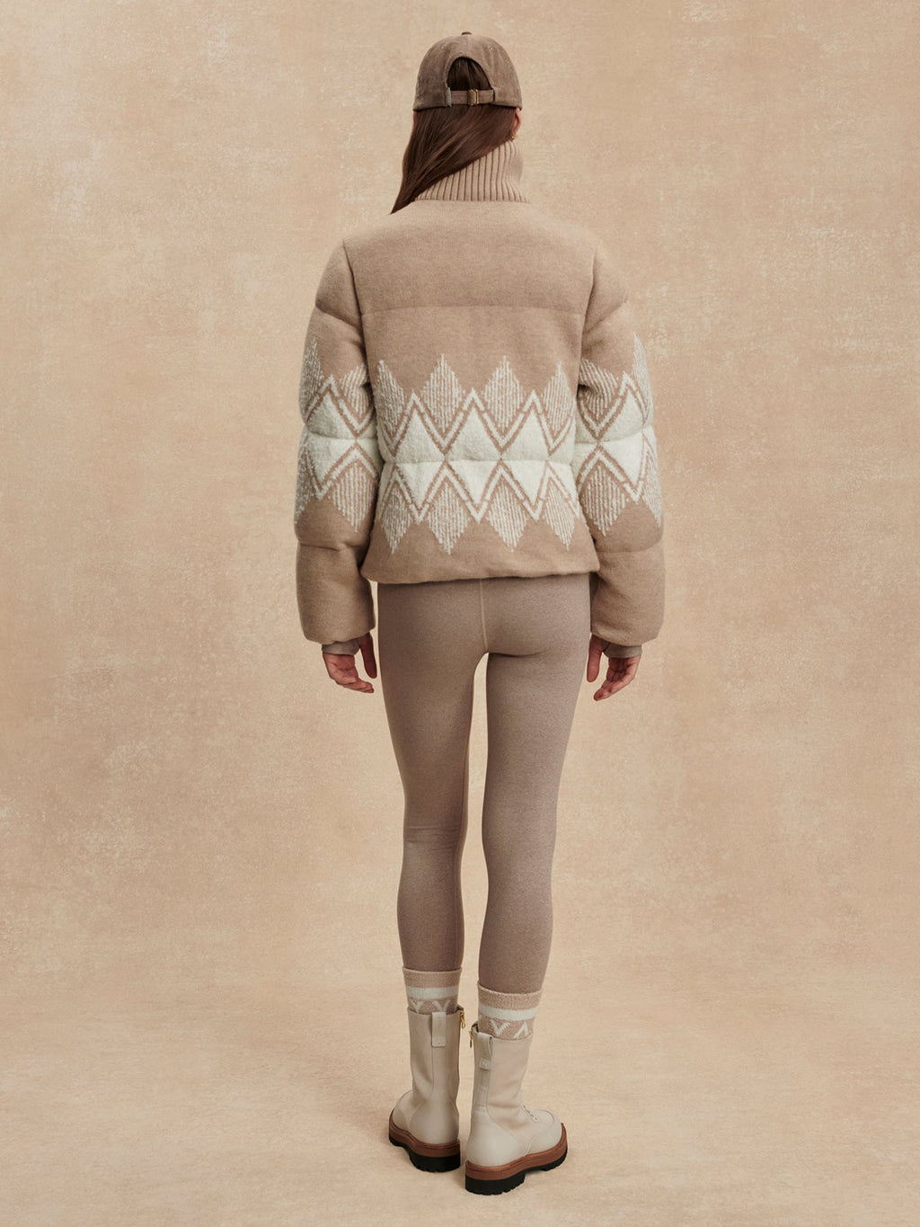 Belinda Knit Puffer Light Taupe - Varley