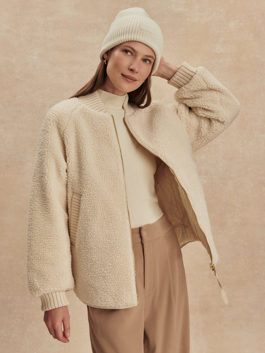 Serina Reversible Quilt Jacket Sandshell - Varley