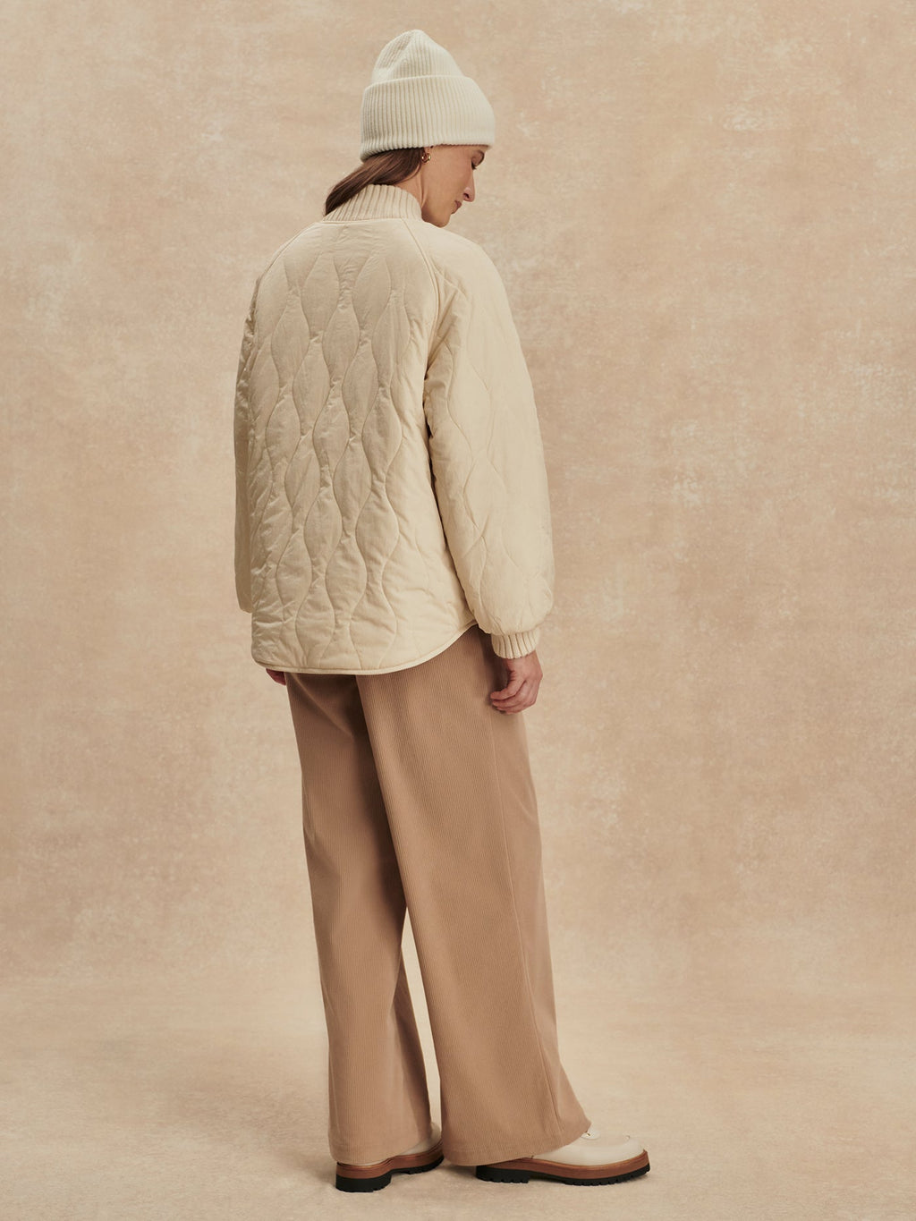Serina Reversible Quilt Jacket Sandshell - Varley