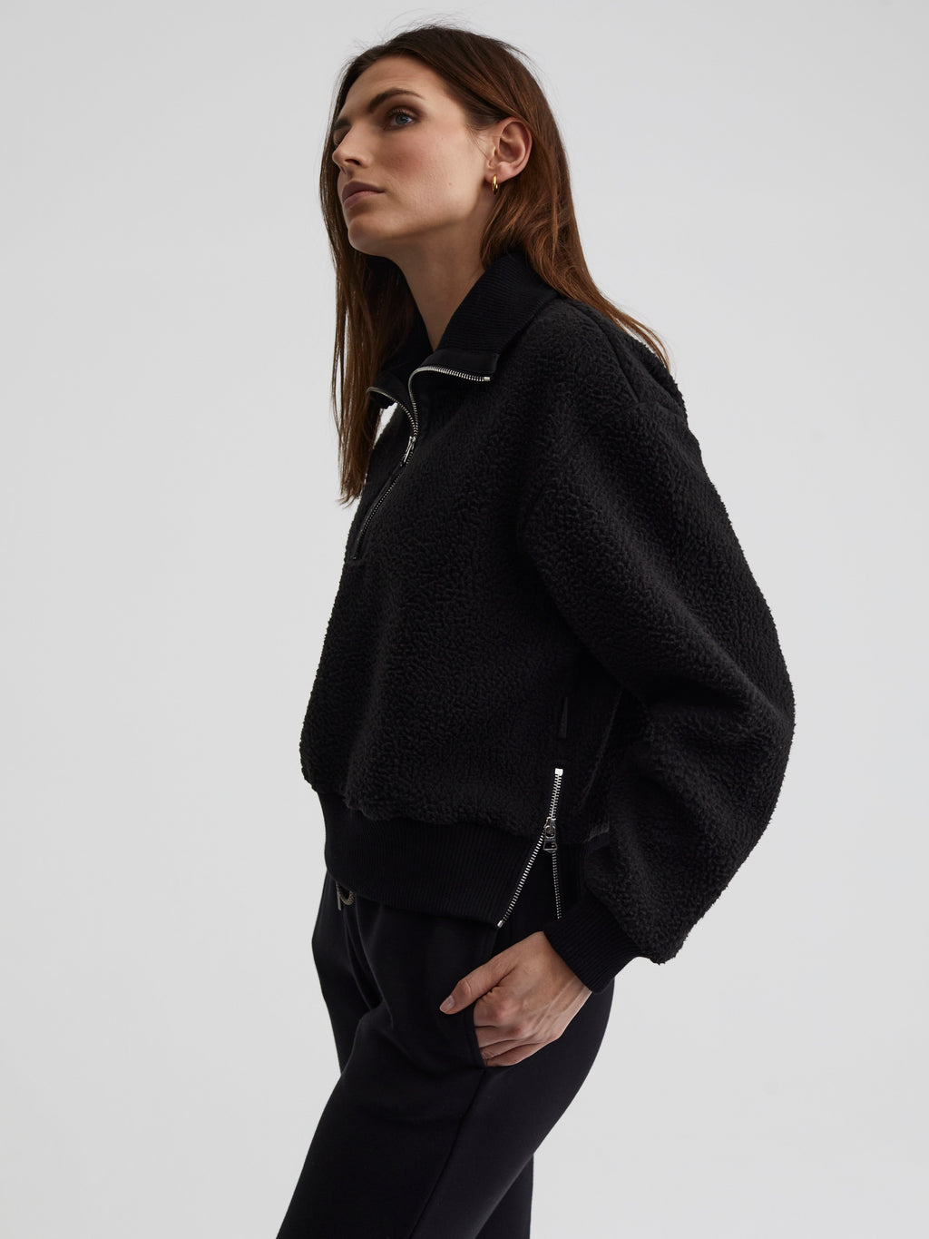 Roselle Half Zip Fleece Black - Varley