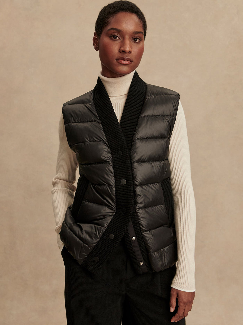 Colwyn Combo Boxy Gilet Black - Varley