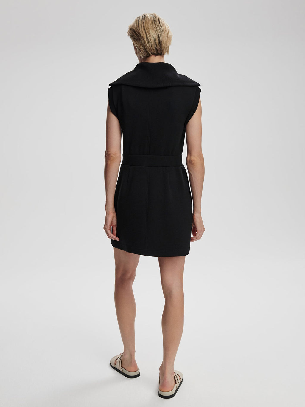 Rebecca Zip Through Dress Black - Varley