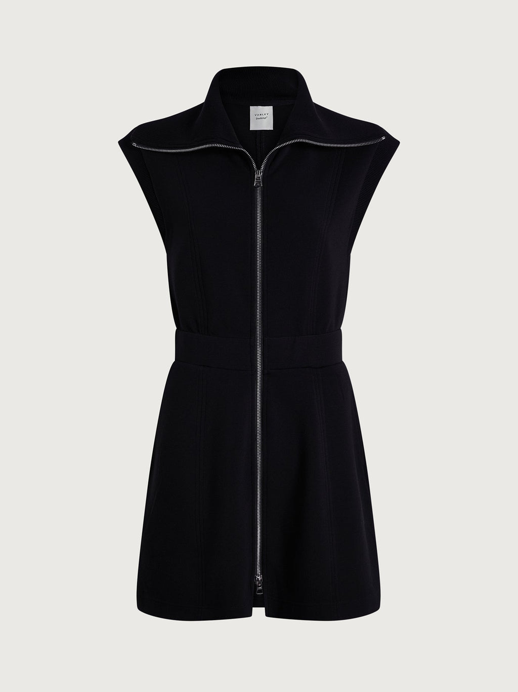 Rebecca Zip Through Dress Black - Varley