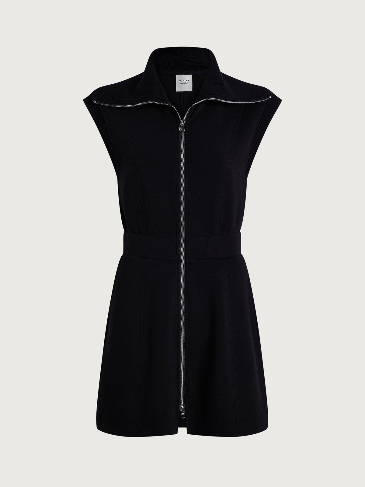 Rebecca Zip Through Dress Black - Varley