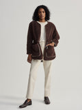 Angelina Sherpa Coat French Roast - Varley