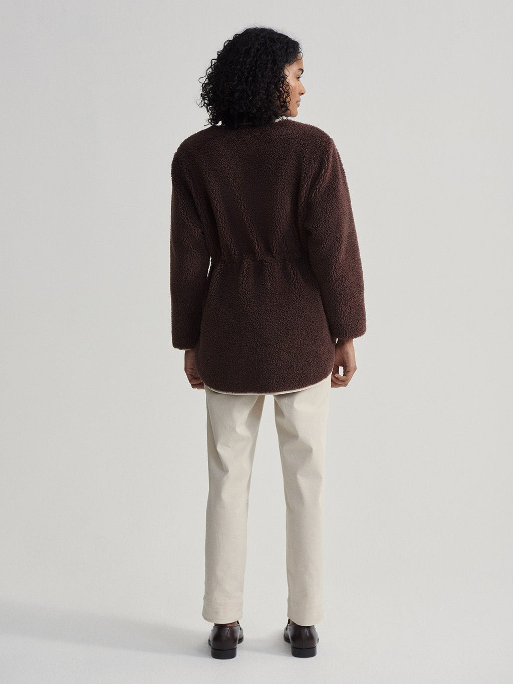 Angelina Sherpa Coat French Roast - Varley