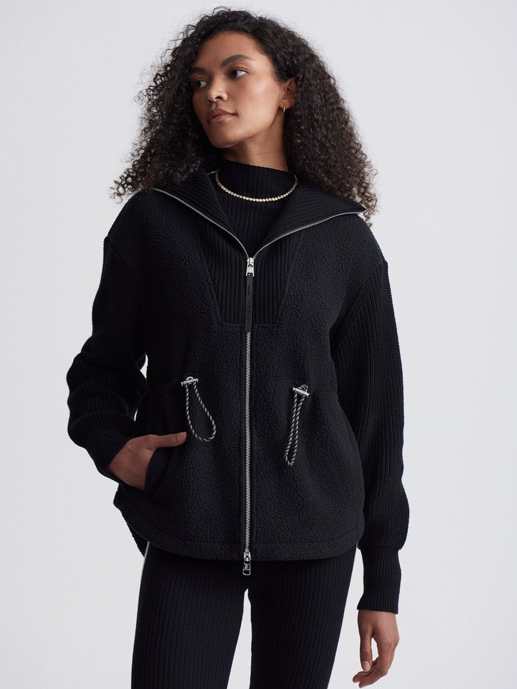 Renea Fleece Jacket Black - Varley