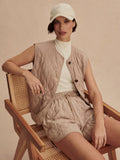 Karla Quilted Gilet Light Taupe - Varley