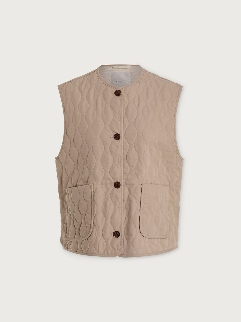 Karla Quilted Gilet Light Taupe - Varley