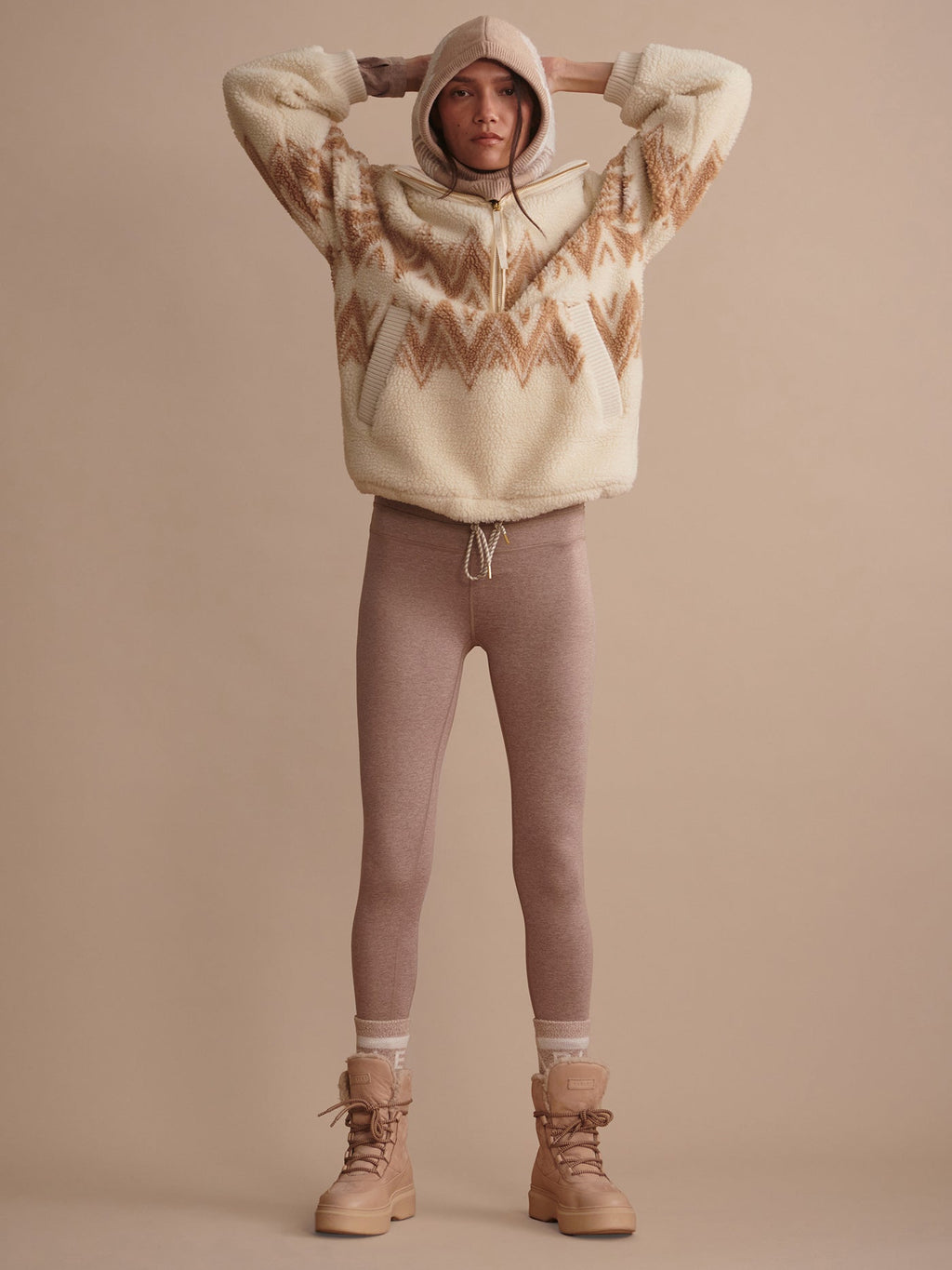 Always Warm Base Layer Legging | VARLEY US Taupe Marl - Varley