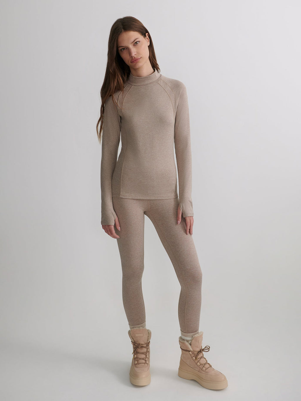 Always Warm Base Layer Legging | VARLEY US Taupe Marl - Varley