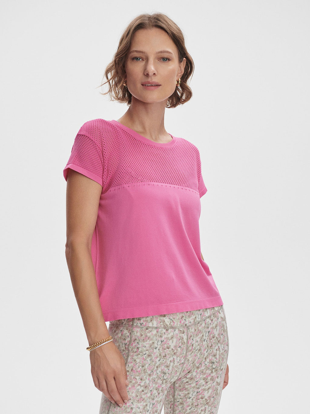 Calloway Boxy Tee | VARLEY US Ibis Rose - Varley