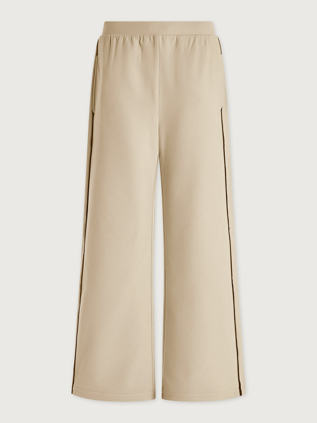 Brushed Rib Wide Leg Pant 30 Cement Marl/ Bitter Chocolate - Varley