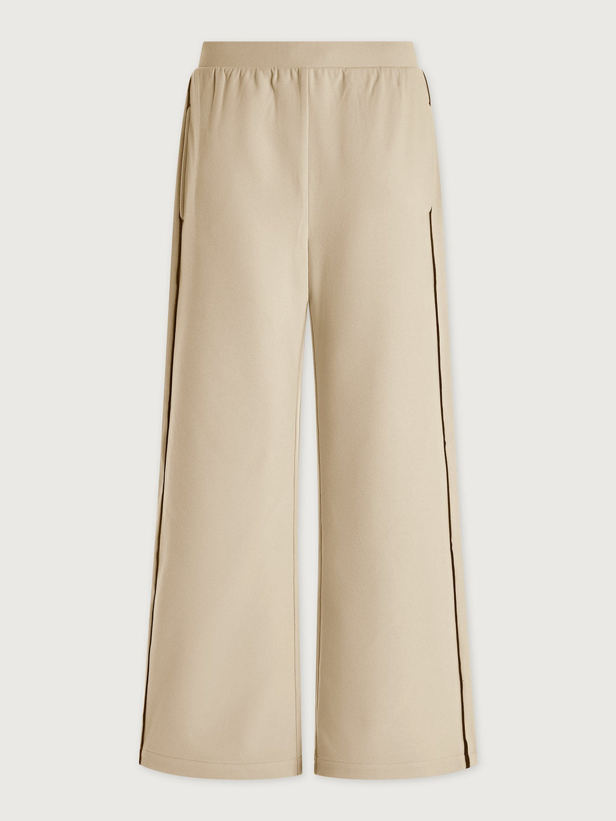 Brushed Rib Wide Leg Pant 30 Cement Marl/ Bitter Chocolate - Varley
