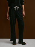 Brushed Rib Straight Leg Pant 30 Black/ Snow White - Varley