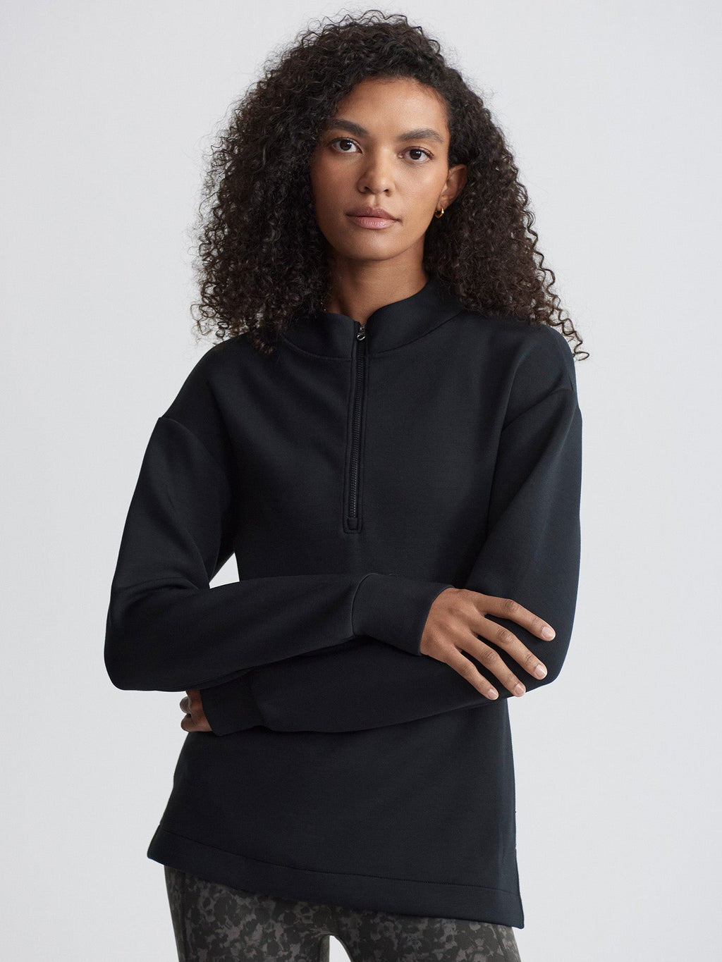 Cleo Half-Zip Active Sweatshirt Black - Varley