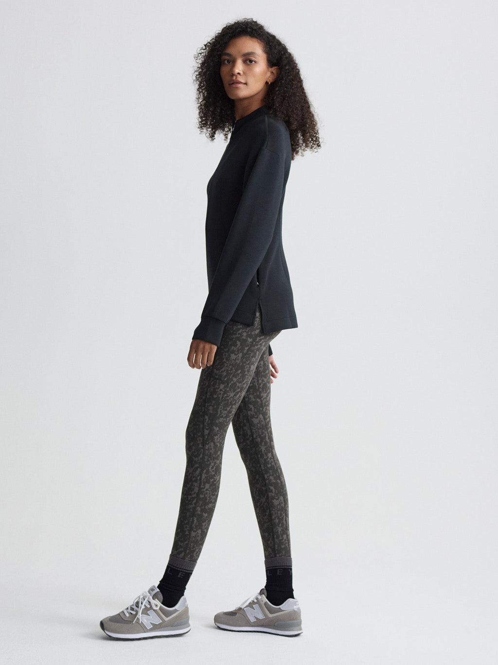 Cleo Half-Zip Active Sweatshirt Black - Varley