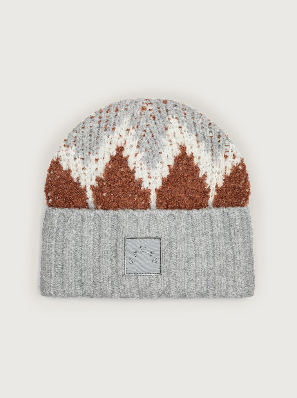 Honor Jacquard Knit Beanie Grey Melange - Varley