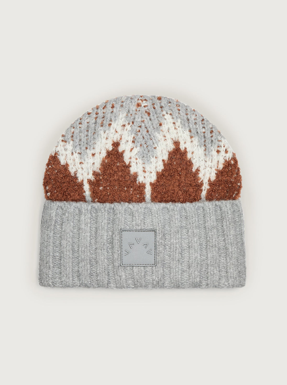 Honor Jacquard Knit Beanie Grey Melange - Varley