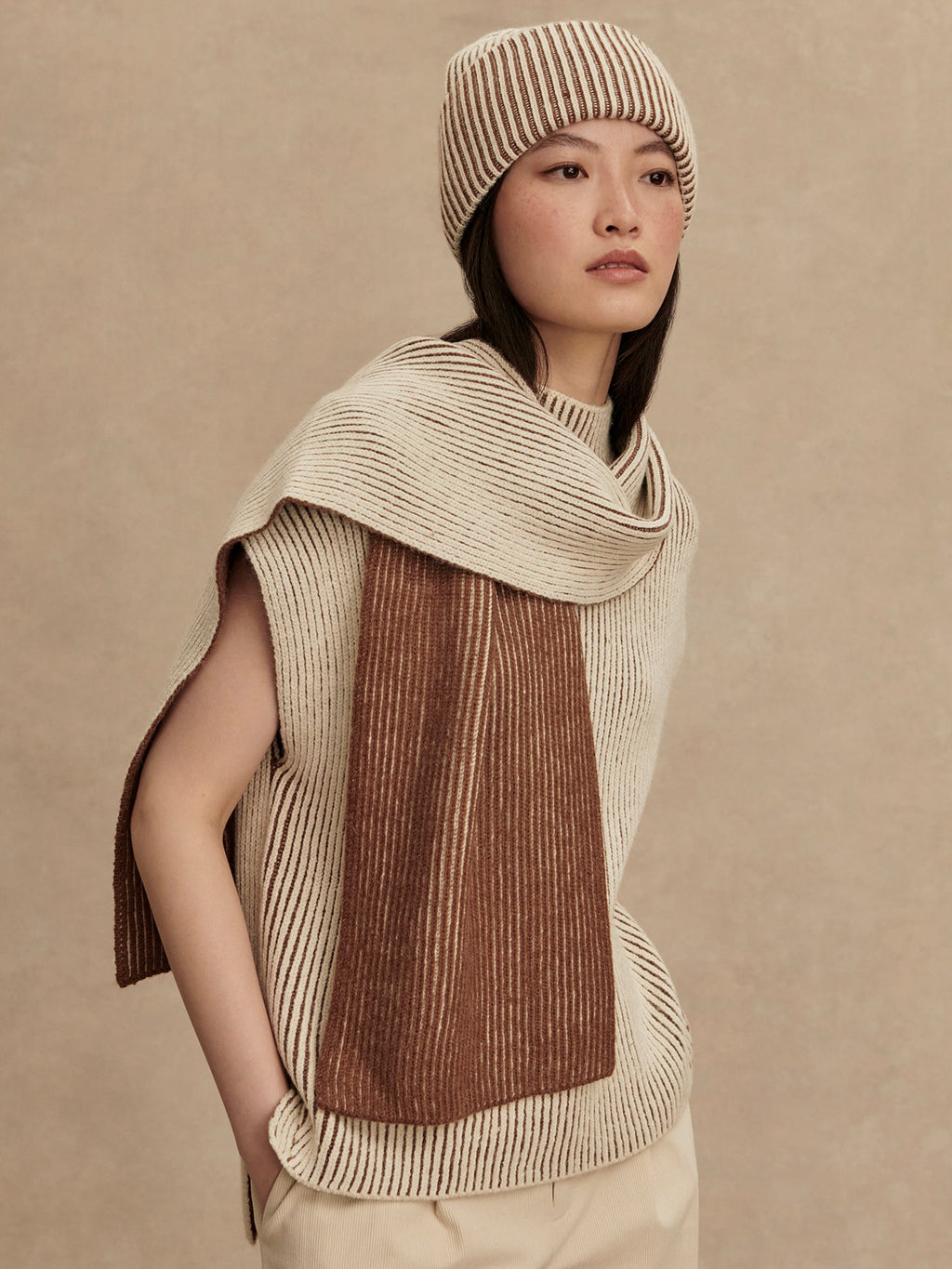Deville Plated Scarf Cocoa Dust - Varley