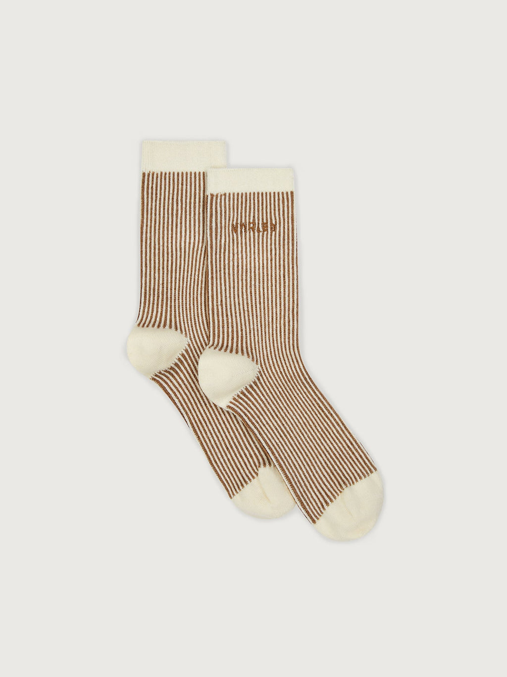 Ormand Plush Stripe Sock Roasted Pecan - Varley