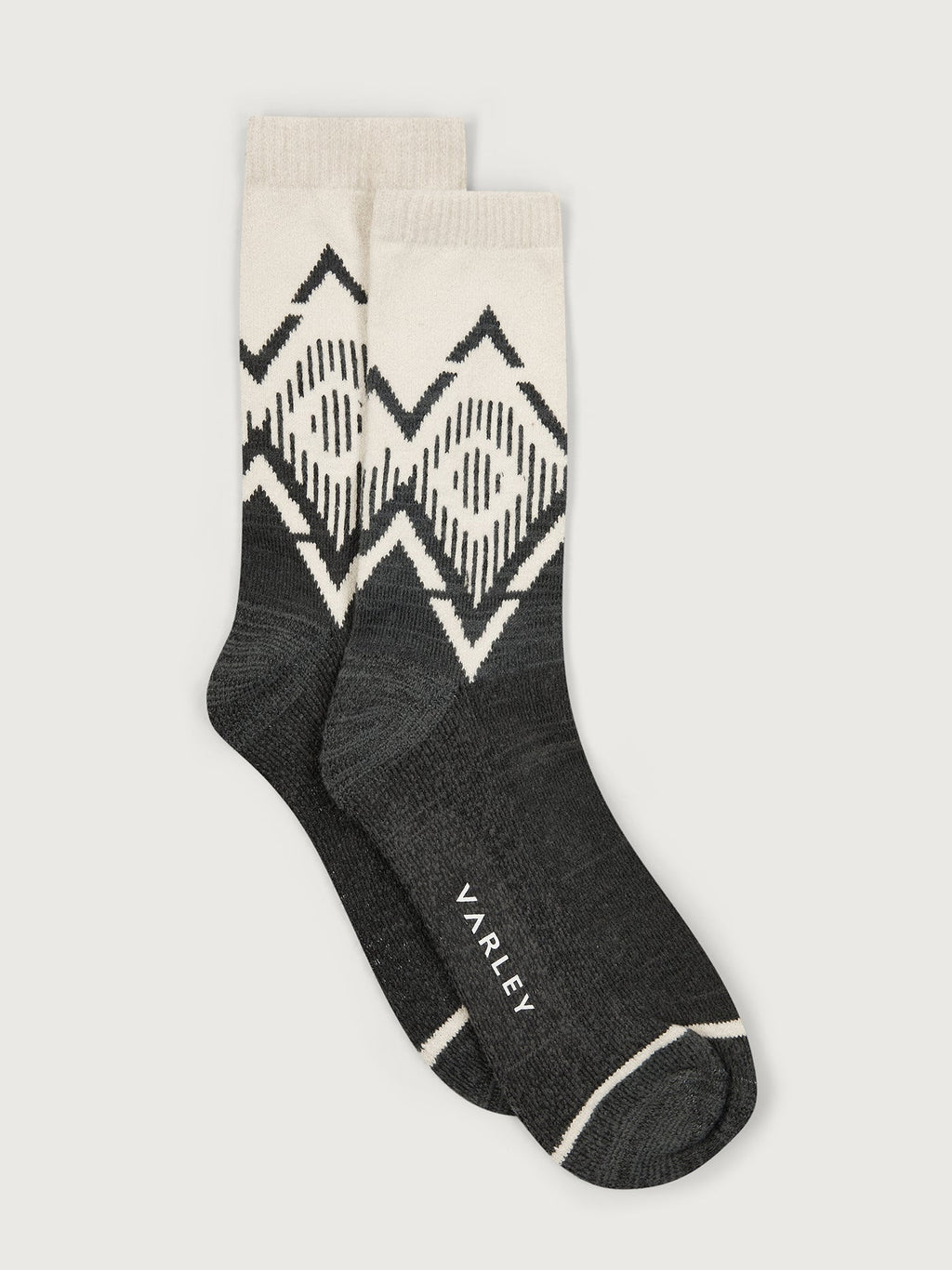 Erica Jacquard Knit Sock Charcoal Marl - Varley