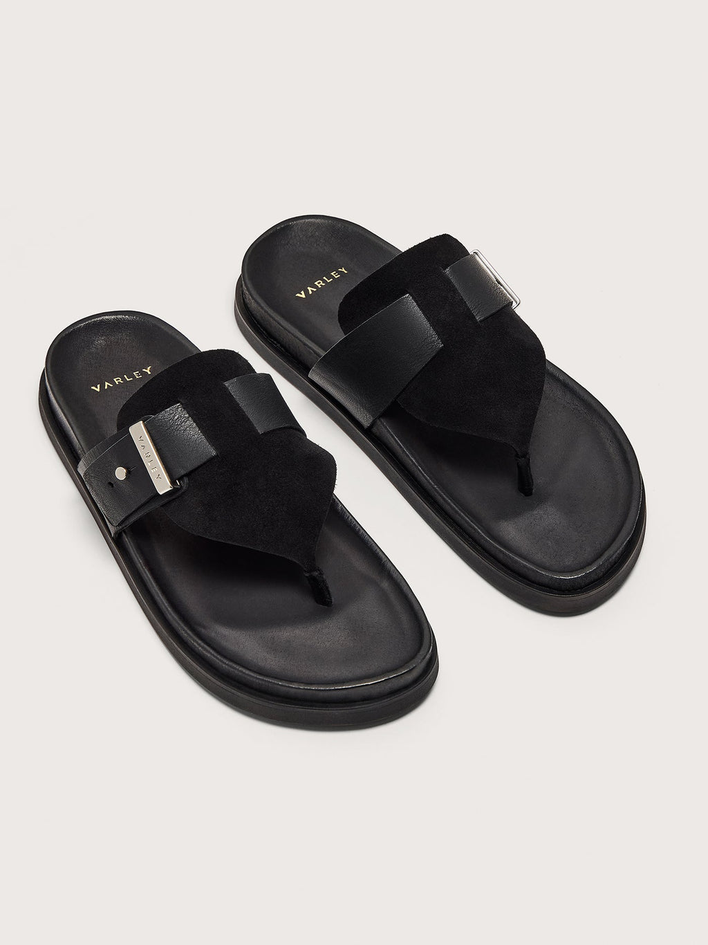 Suna Toe Post Sandals Black - Varley
