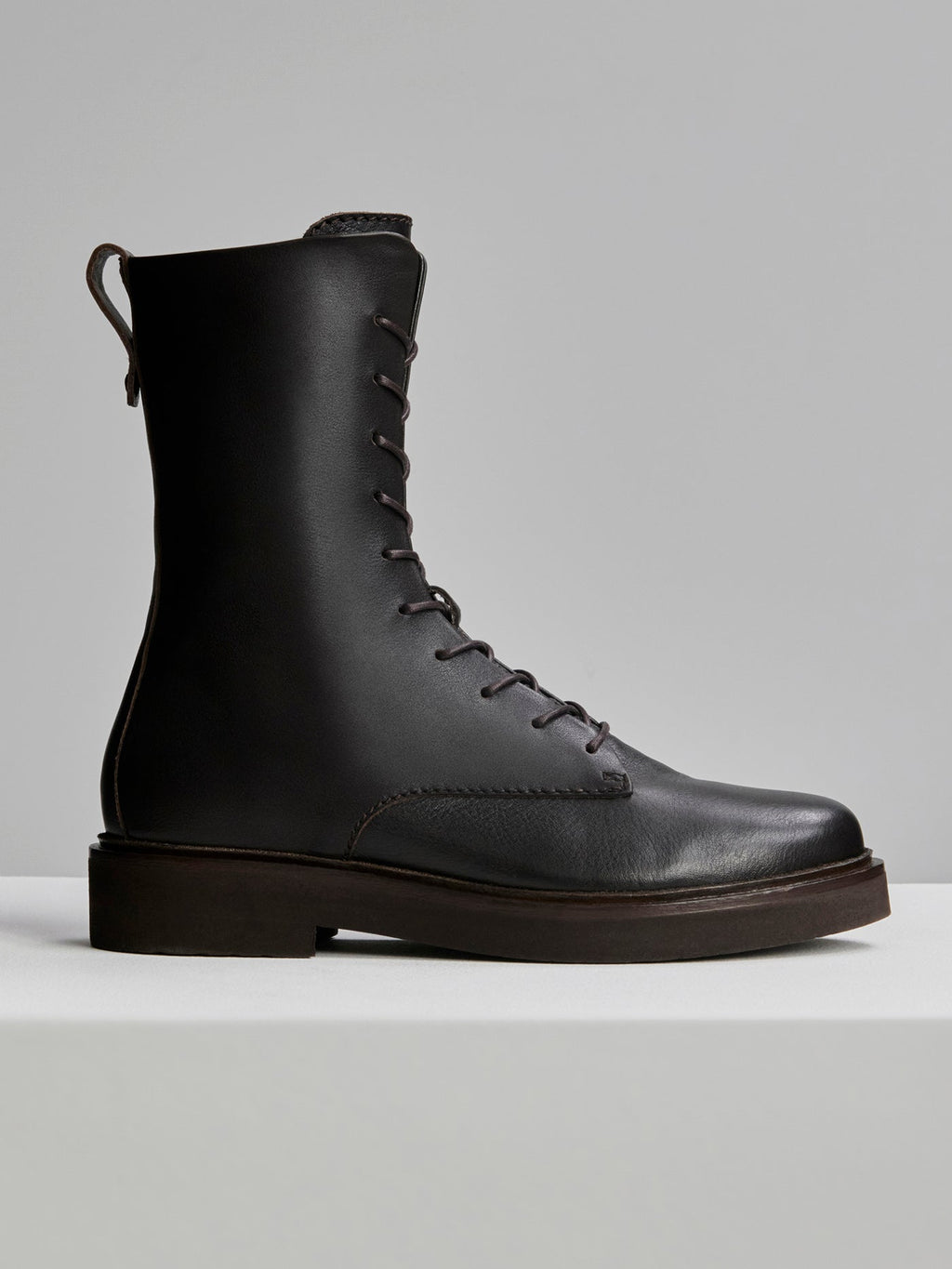 Boyten Lace Up Boot Nappa Ebony Brown - Varley
