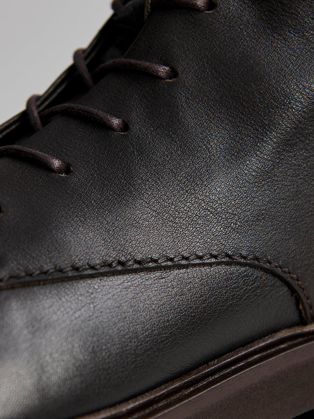 Boyten Lace Up Boot Nappa Ebony Brown - Varley