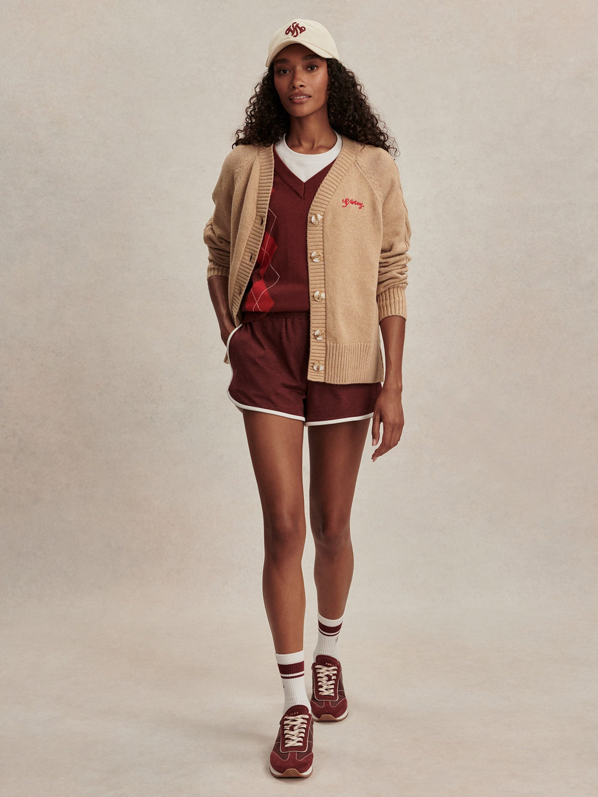 Lotte Button Through Cardigan Macaroon - Varley